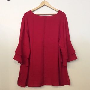 Catherines Tops - Catherines Three Quarter Sleeve Top Catherines Tops - Catherines Three Quarter Sleeve Top